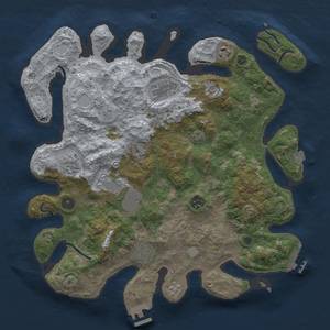 Thumbnail Rust Map: Procedural Map, Size: 3750, Seed: 855459521, 15 Monuments