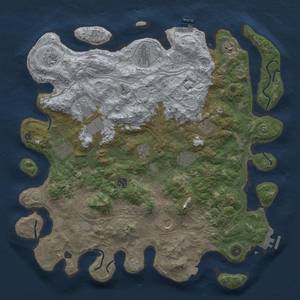 Thumbnail Rust Map: Procedural Map, Size: 4500, Seed: 67892354, 19 Monuments