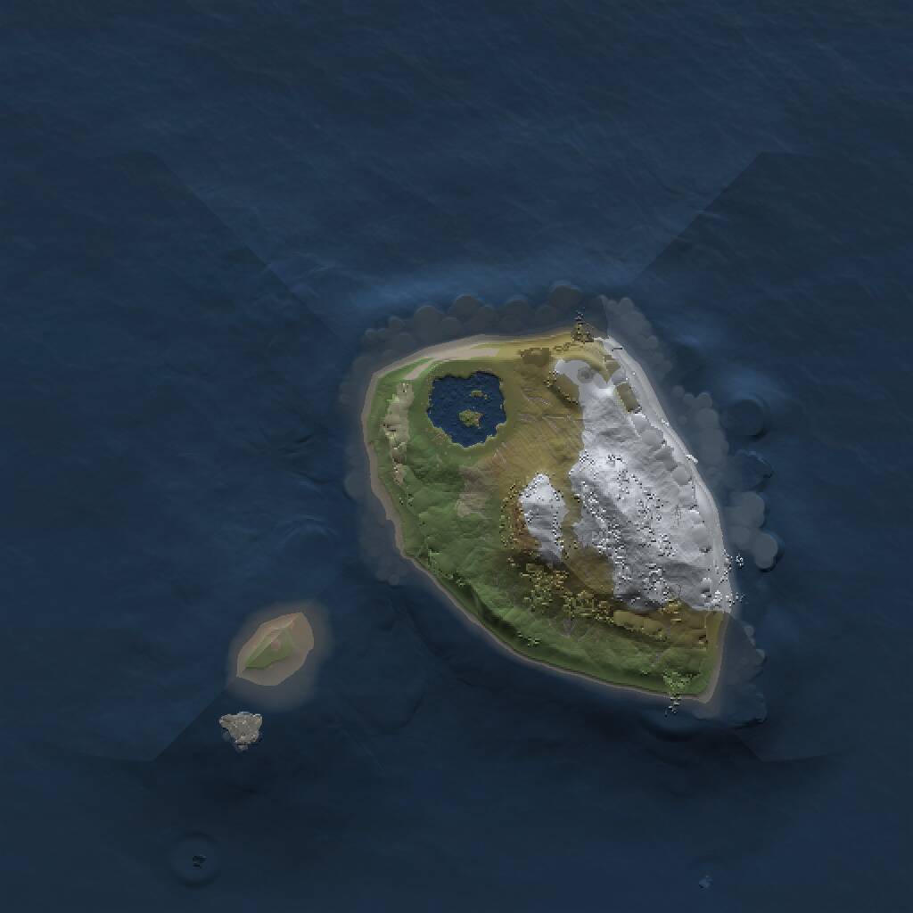 Rust Map: Procedural Map, Size: 1200, Seed: 708718964, 1 Monuments