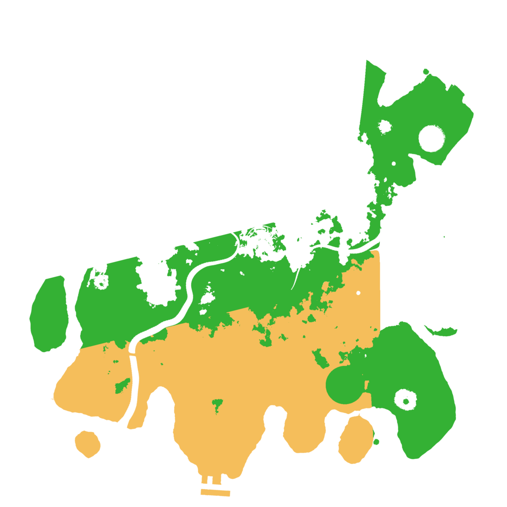 Biome Rust Map: Procedural Map, Size: 3500, Seed: 636793492