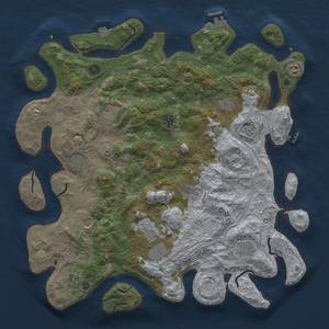 Thumbnail Rust Map: Procedural Map, Size: 4500, Seed: 12475574, 19 Monuments