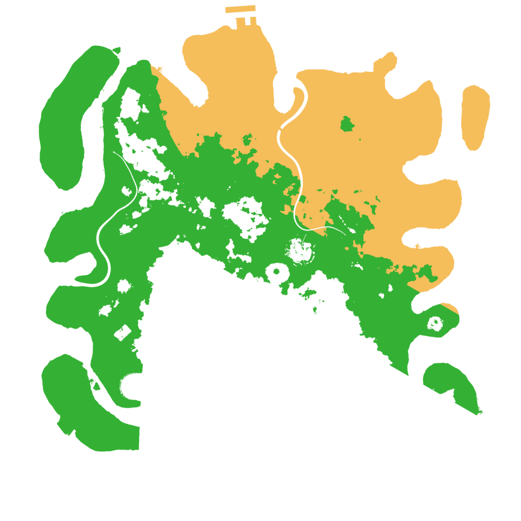 Biome Rust Map: Procedural Map, Size: 3500, Seed: 348492502