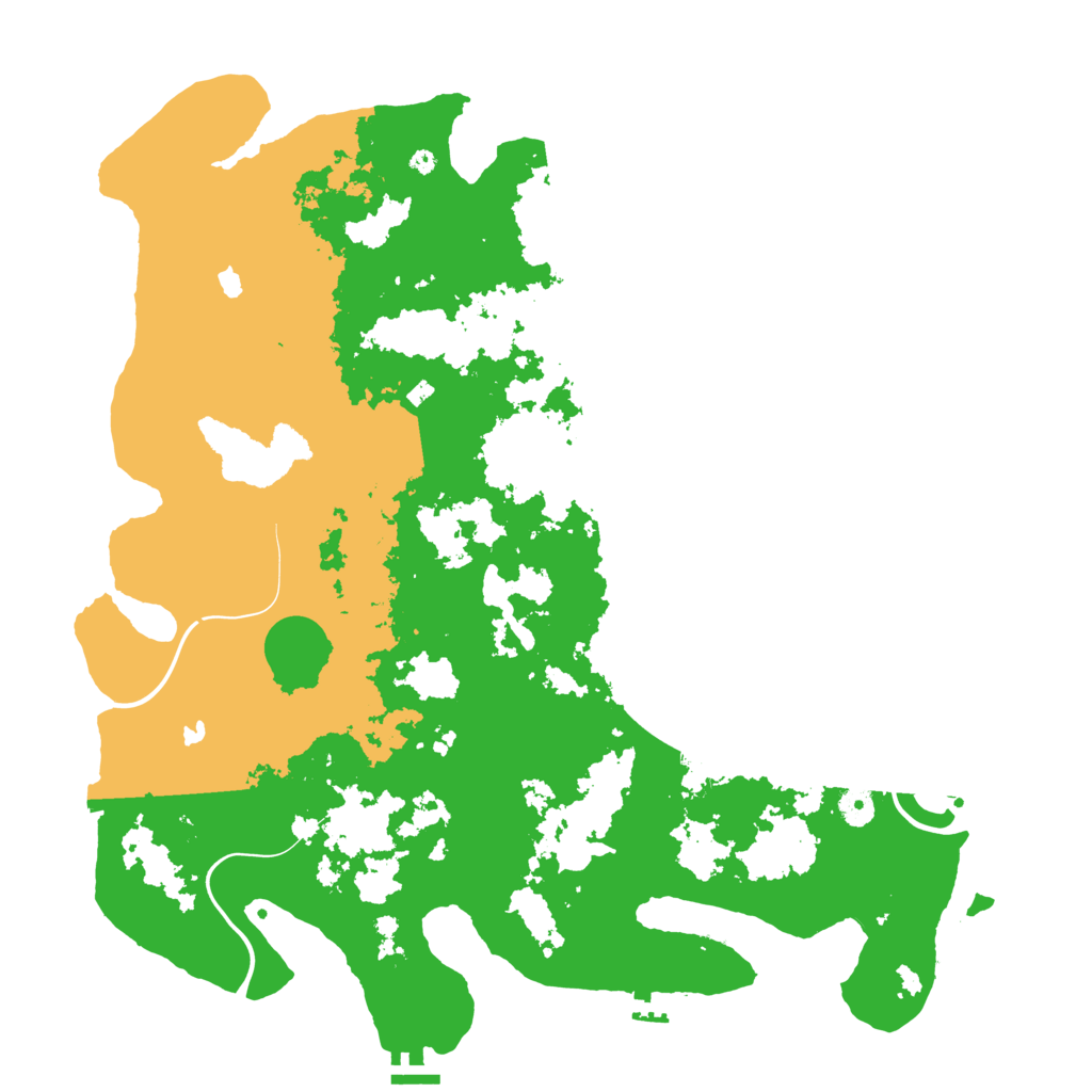 Biome Rust Map: Procedural Map, Size: 4500, Seed: 564326