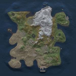 Thumbnail Rust Map: Procedural Map, Size: 3000, Seed: 1714818786, 13 Monuments