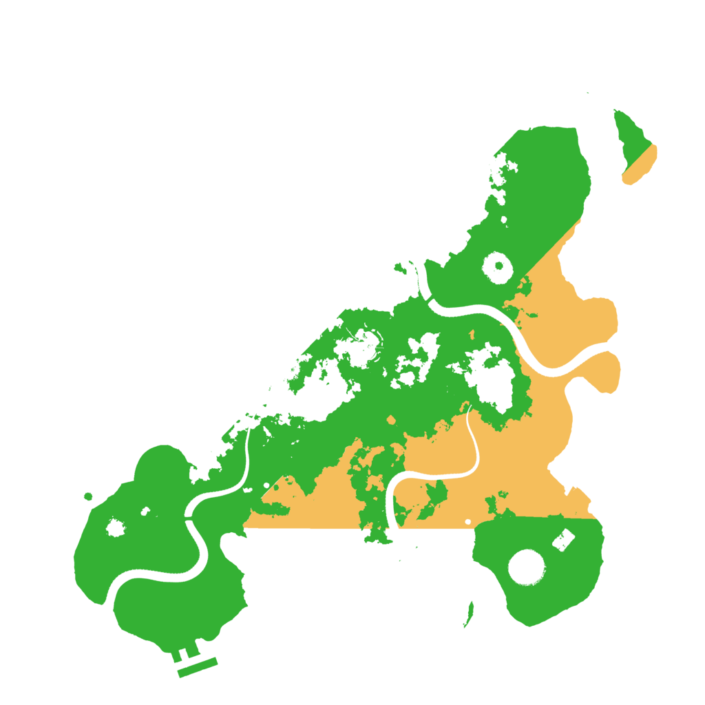 Biome Rust Map: Procedural Map, Size: 3500, Seed: 768594104