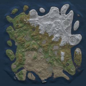 Thumbnail Rust Map: Procedural Map, Size: 4250, Seed: 1145127821, 19 Monuments