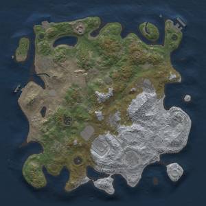 Thumbnail Rust Map: Procedural Map, Size: 3700, Seed: 582770431, 18 Monuments