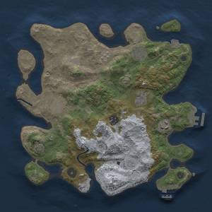 Thumbnail Rust Map: Procedural Map, Size: 3210, Seed: 234534355, 14 Monuments