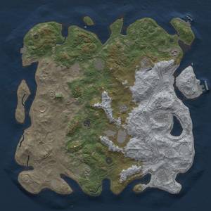 Thumbnail Rust Map: Procedural Map, Size: 4500, Seed: 74636747, 19 Monuments