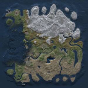 Thumbnail Rust Map: Procedural Map, Size: 4250, Seed: 308424507, 16 Monuments