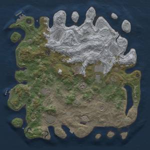 Thumbnail Rust Map: Procedural Map, Size: 4250, Seed: 308424507, 19 Monuments