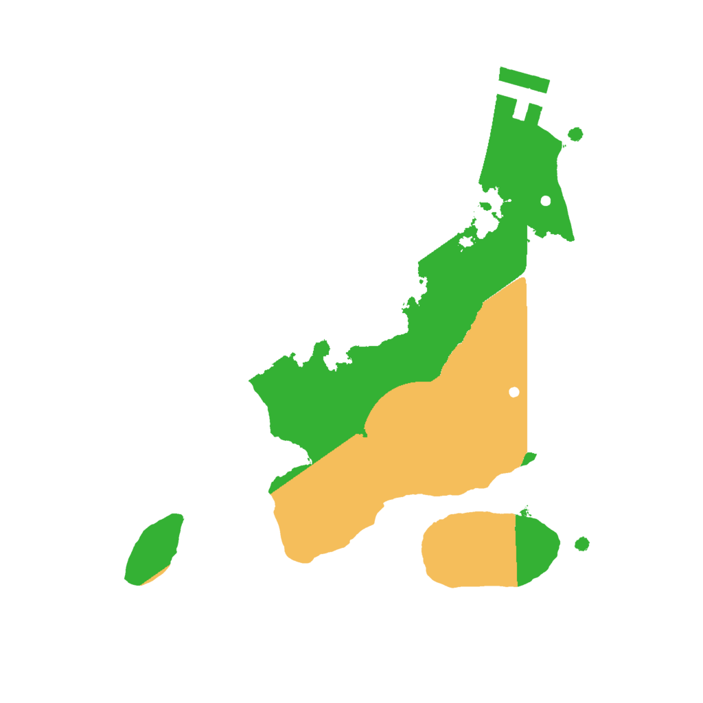 Biome Rust Map: Procedural Map, Size: 2000, Seed: 987520