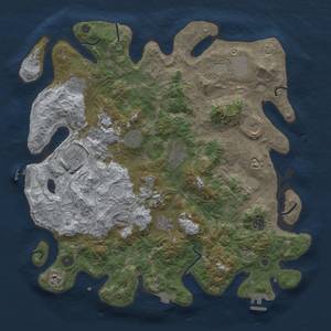 Thumbnail Rust Map: Procedural Map, Size: 4250, Seed: 883994756, 19 Monuments