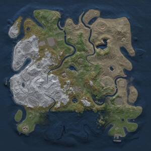 Thumbnail Rust Map: Procedural Map, Size: 4250, Seed: 883994756, 17 Monuments