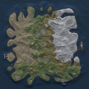 Thumbnail Rust Map: Procedural Map, Size: 4000, Seed: 1481856058, 19 Monuments