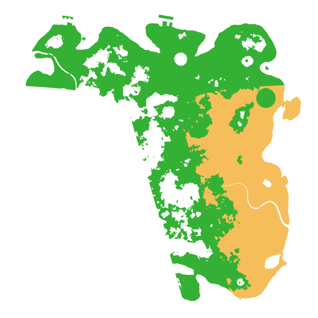 Biome Rust Map: Procedural Map, Size: 4350, Seed: 616041572