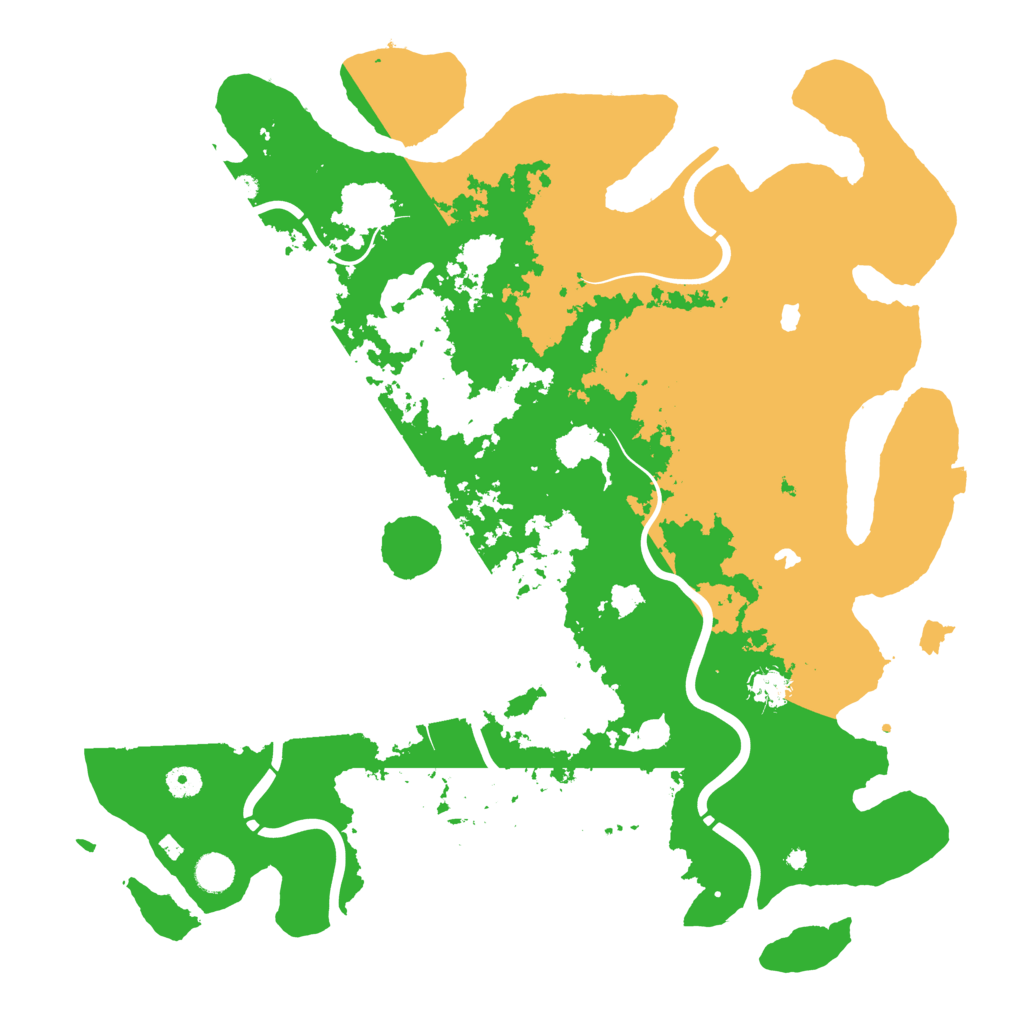 Biome Rust Map: Procedural Map, Size: 4560, Seed: 106624