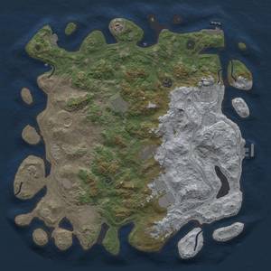 Thumbnail Rust Map: Procedural Map, Size: 4250, Seed: 836877433, 18 Monuments