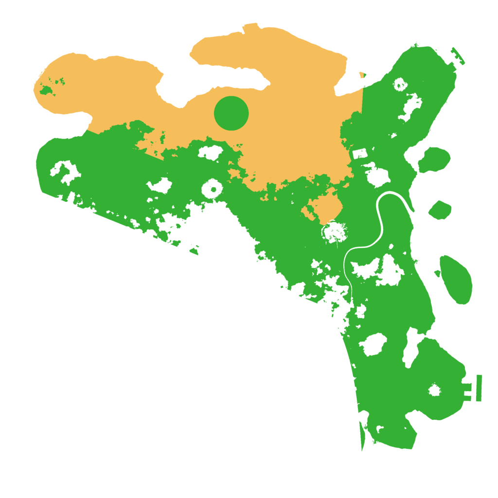 Biome Rust Map: Procedural Map, Size: 3800, Seed: 49056427