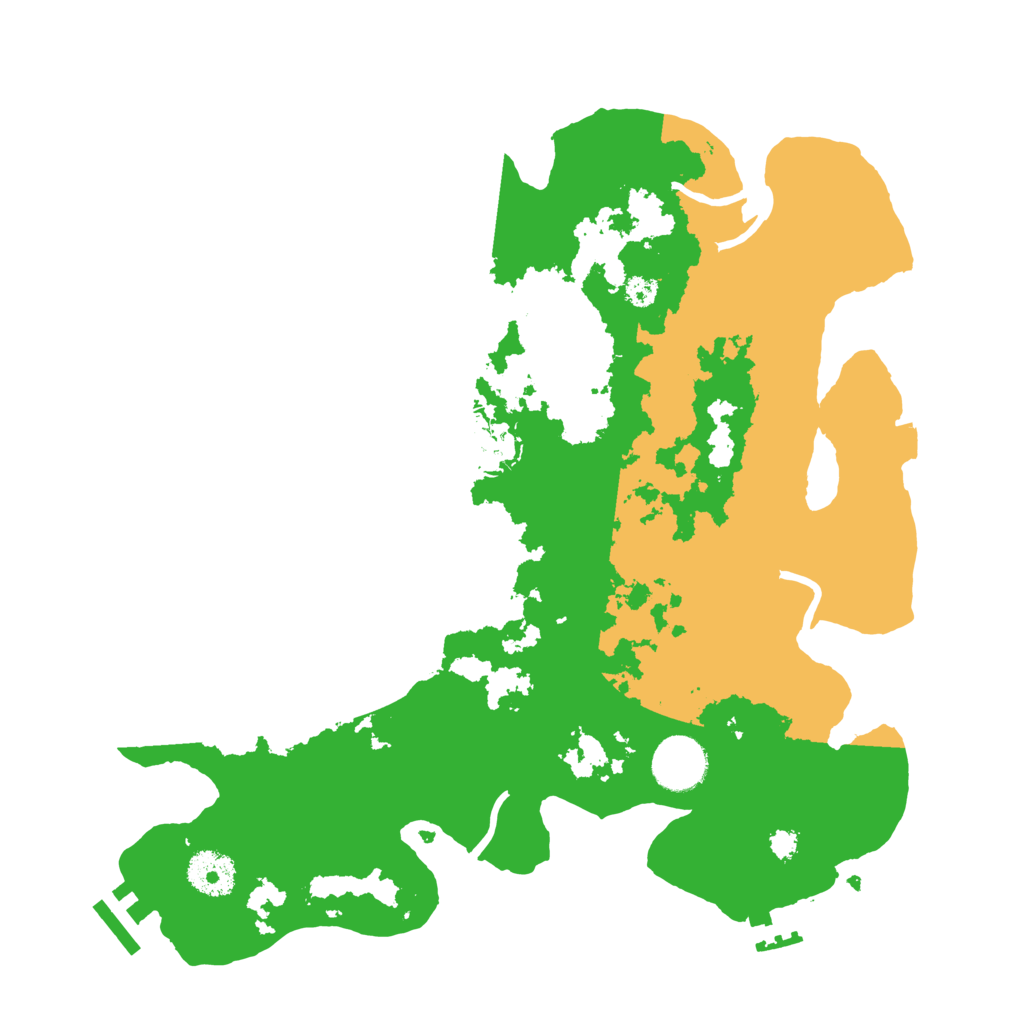 Biome Rust Map: Procedural Map, Size: 3300, Seed: 1301187279