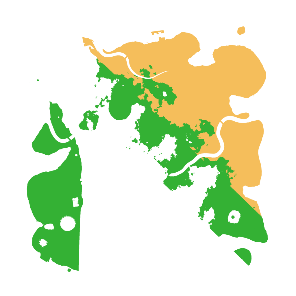 Biome Rust Map: Procedural Map, Size: 3500, Seed: 8962452