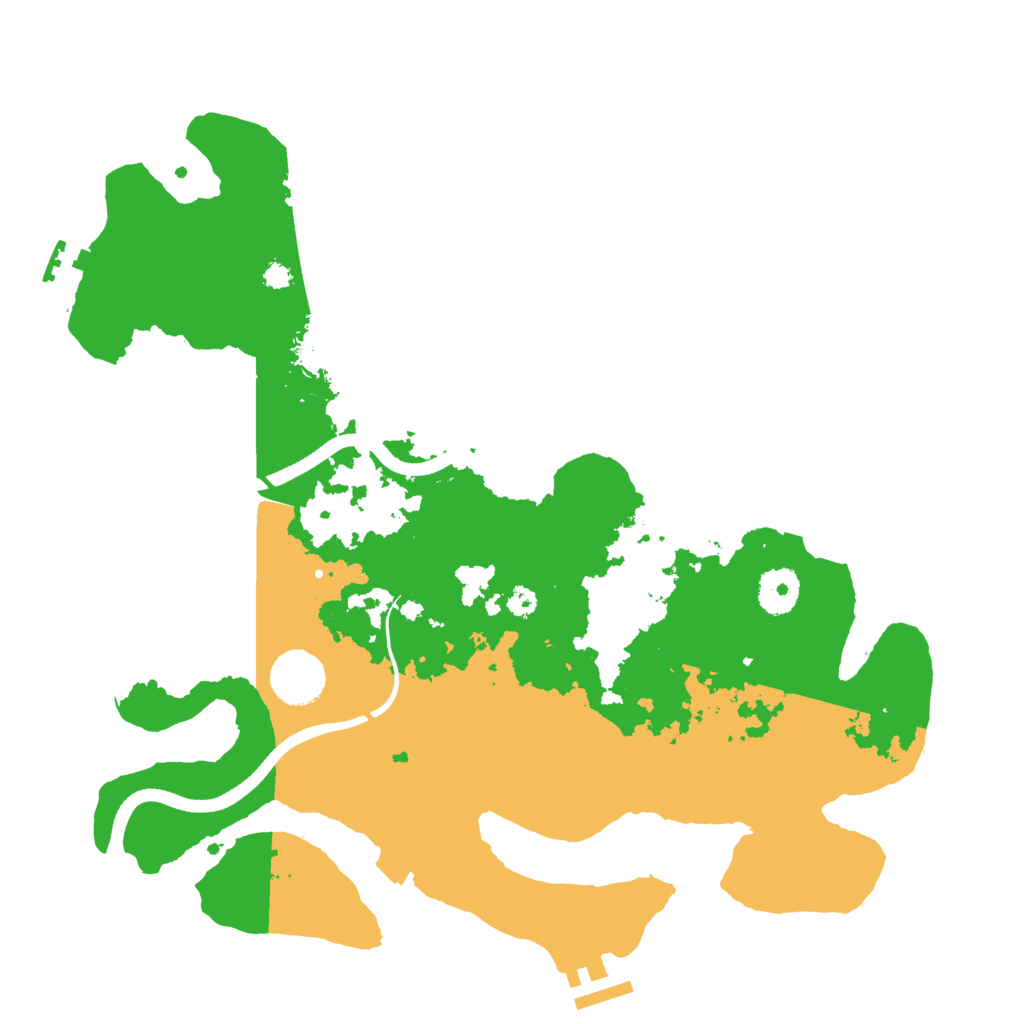 Biome Rust Map: Procedural Map, Size: 3500, Seed: 1126725