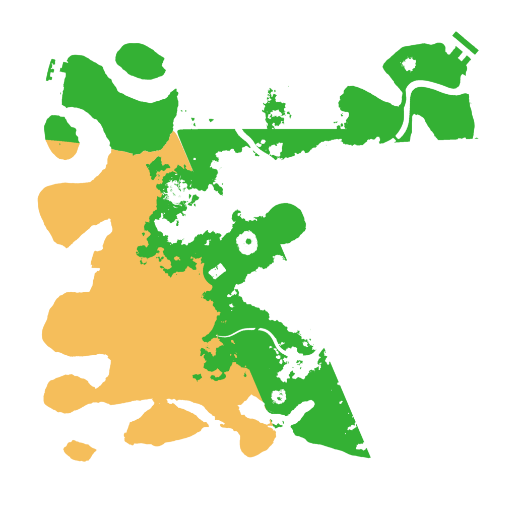 Biome Rust Map: Procedural Map, Size: 3500, Seed: 895511545