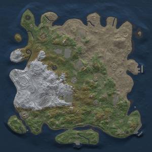 Thumbnail Rust Map: Procedural Map, Size: 4250, Seed: 8896376, 19 Monuments