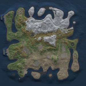 Thumbnail Rust Map: Procedural Map, Size: 3500, Seed: 903683689, 16 Monuments