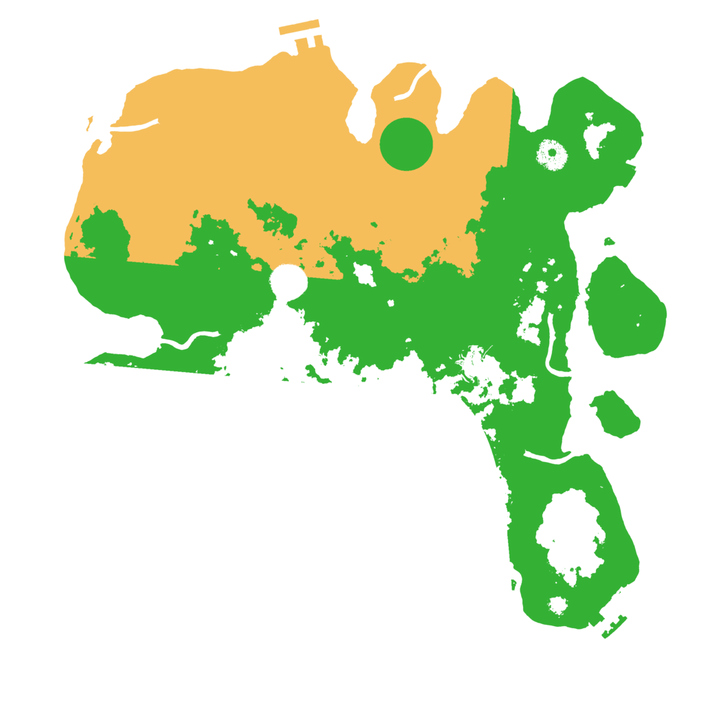 Biome Rust Map: Procedural Map, Size: 3500, Seed: 1686827150