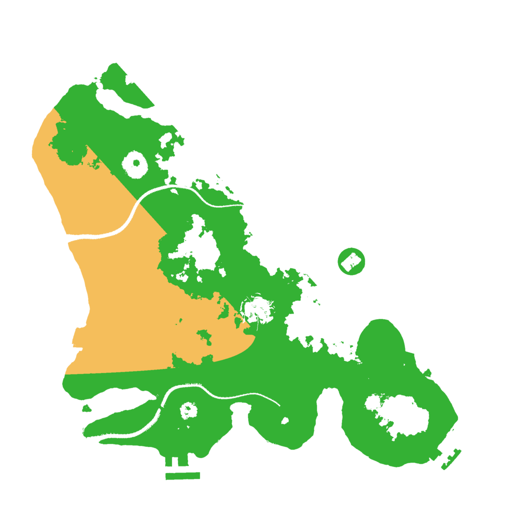 Biome Rust Map: Procedural Map, Size: 3000, Seed: 2103157159