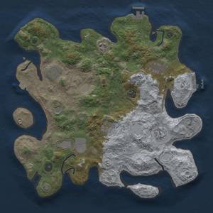 Thumbnail Rust Map: Procedural Map, Size: 3650, Seed: 69420, 17 Monuments