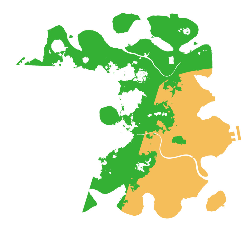 Biome Rust Map: Procedural Map, Size: 3500, Seed: 519669523