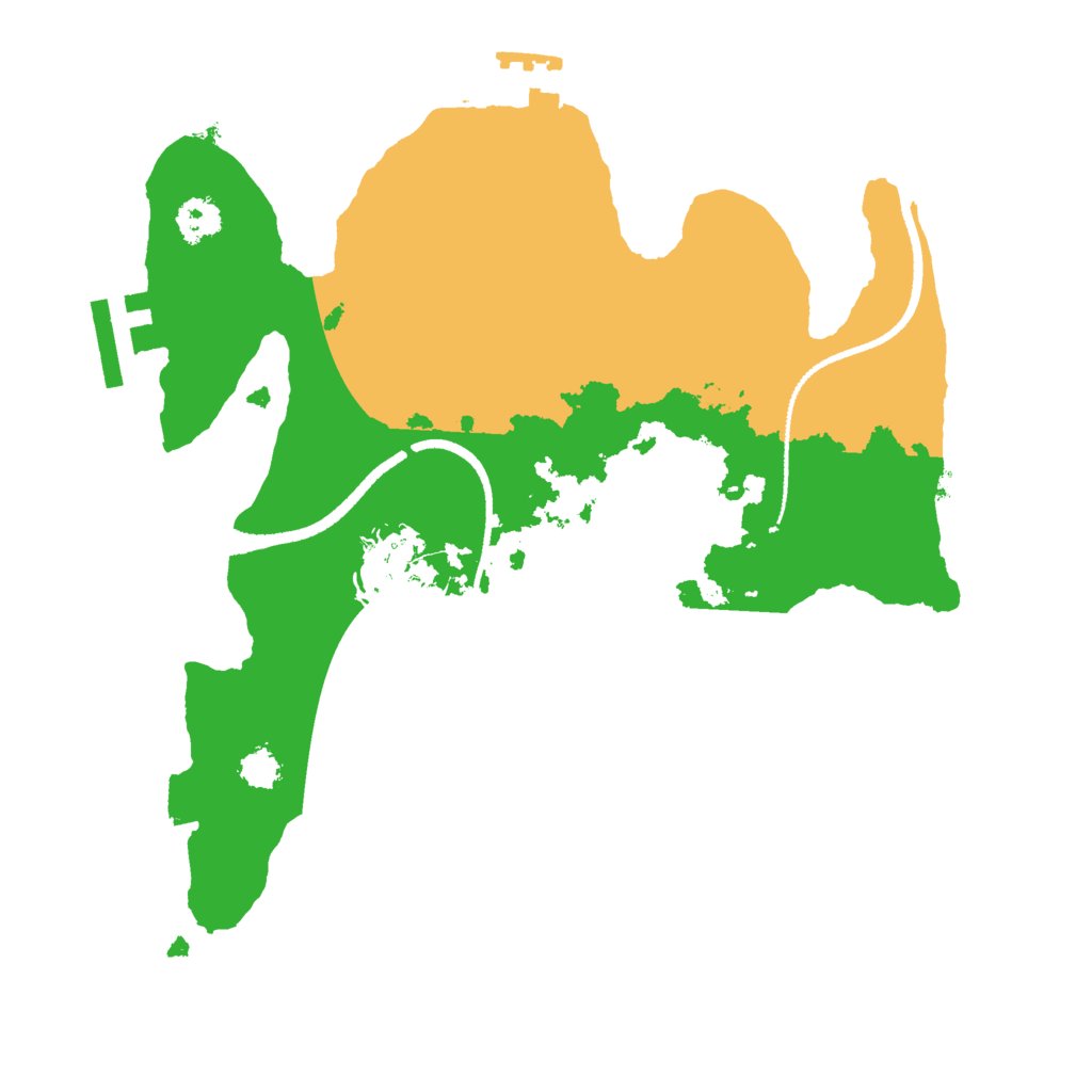 Biome Rust Map: Procedural Map, Size: 2500, Seed: 1723869901