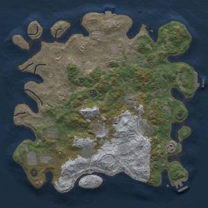 Thumbnail Rust Map: Procedural Map, Size: 4000, Seed: 386862702, 19 Monuments