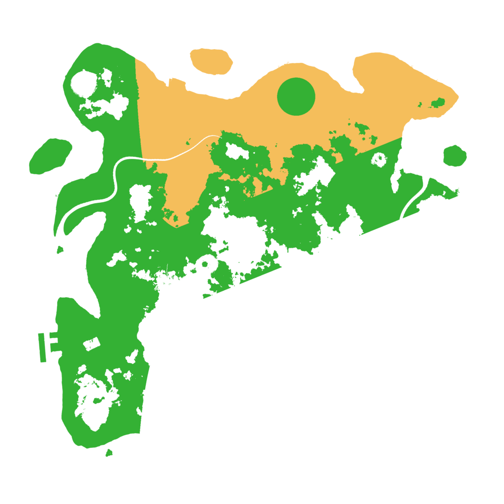 Biome Rust Map: Procedural Map, Size: 3500, Seed: 1105792024