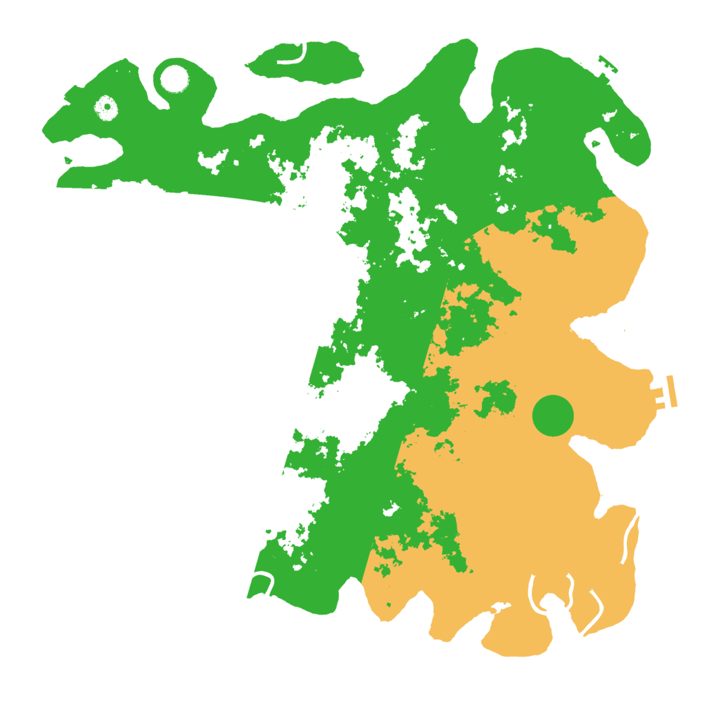 Biome Rust Map: Procedural Map, Size: 4500, Seed: 61546262