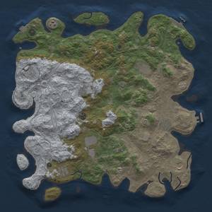 Thumbnail Rust Map: Procedural Map, Size: 4500, Seed: 61546262, 19 Monuments