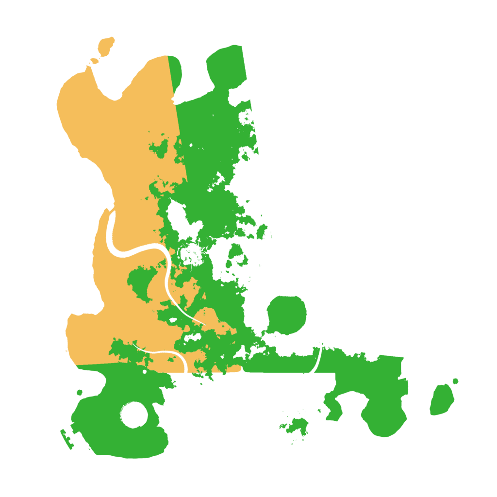Biome Rust Map: Procedural Map, Size: 3500, Seed: 22323074