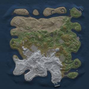 Thumbnail Rust Map: Procedural Map, Size: 3500, Seed: 37026983, 15 Monuments