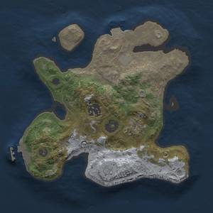 Thumbnail Rust Map: Procedural Map, Size: 2370, Seed: 25684, 8 Monuments