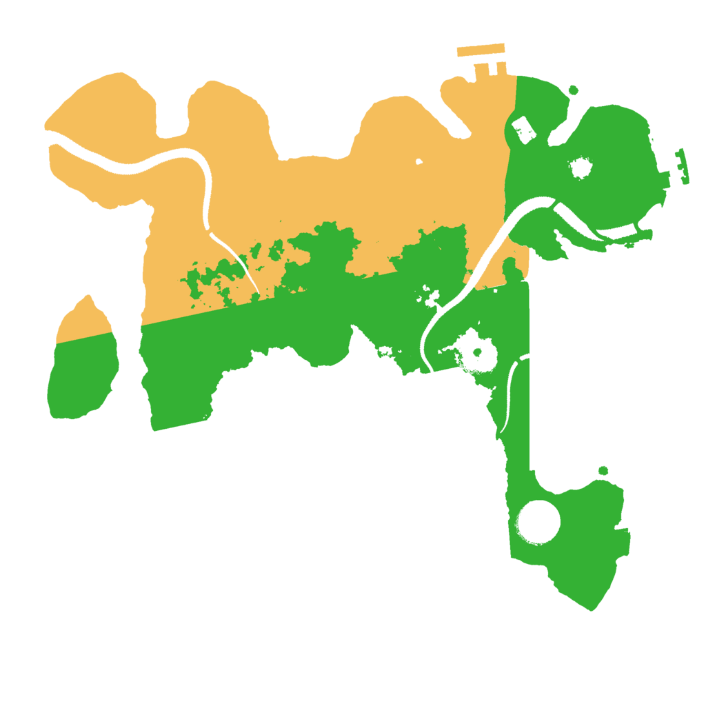 Biome Rust Map: Procedural Map, Size: 3000, Seed: 43278462