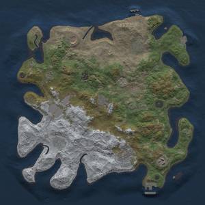 Thumbnail Rust Map: Procedural Map, Size: 3850, Seed: 38844419, 18 Monuments