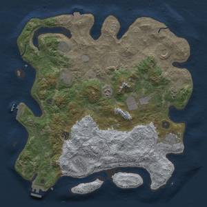 Thumbnail Rust Map: Procedural Map, Size: 4000, Seed: 75969, 19 Monuments