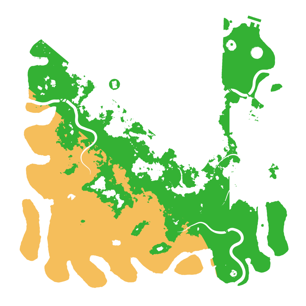 Biome Rust Map: Procedural Map, Size: 4500, Seed: 1279121605