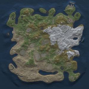 Thumbnail Rust Map: Procedural Map, Size: 3750, Seed: 106543025, 19 Monuments