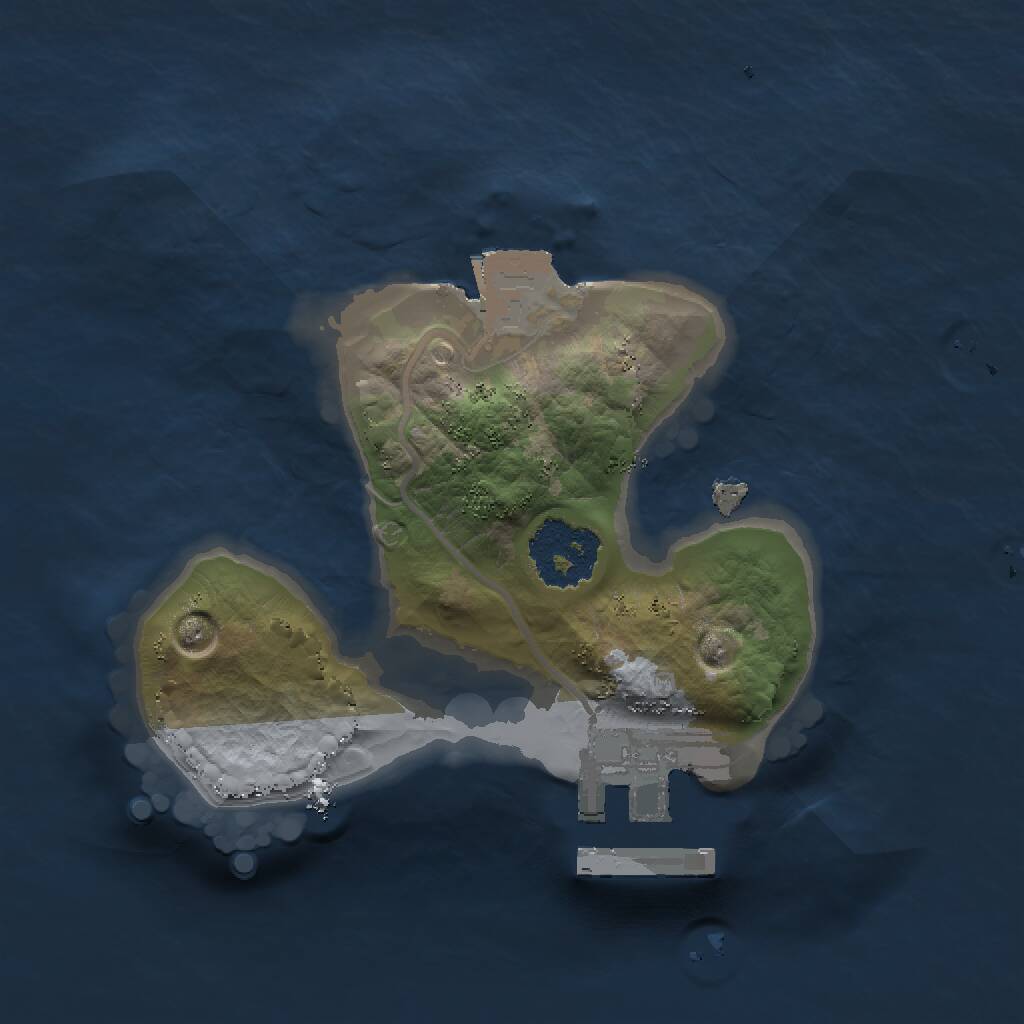 Rust Map: Procedural Map, Size: 1500, Seed: 2092697455, 2 Monuments