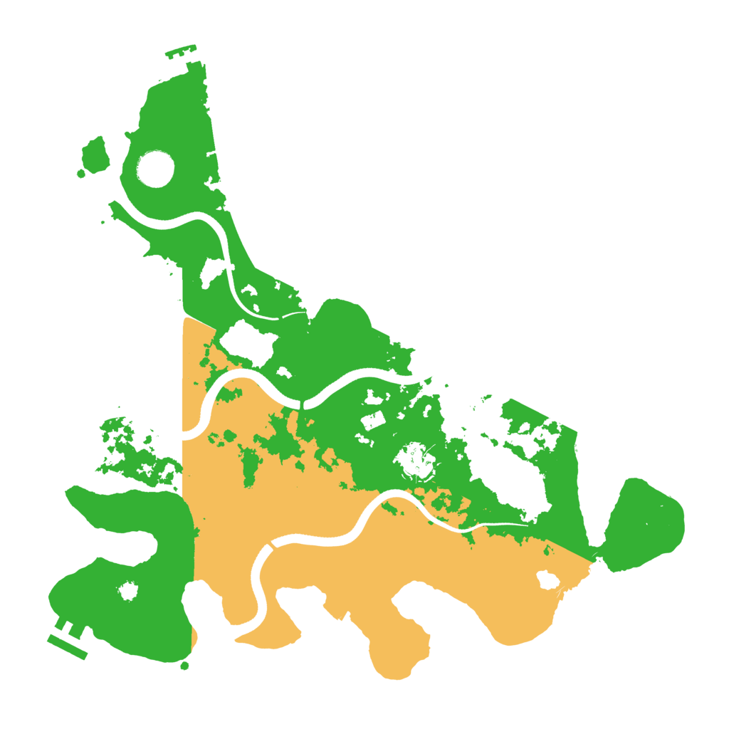 Biome Rust Map: Procedural Map, Size: 3500, Seed: 569978110