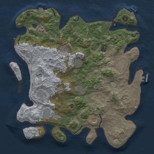 Thumbnail Rust Map: Procedural Map, Size: 4000, Seed: 1717035220, 19 Monuments