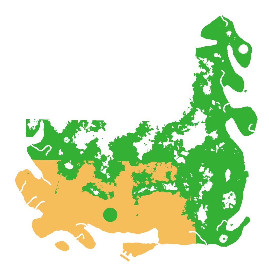 Biome Rust Map: Procedural Map, Size: 5000, Seed: 50002